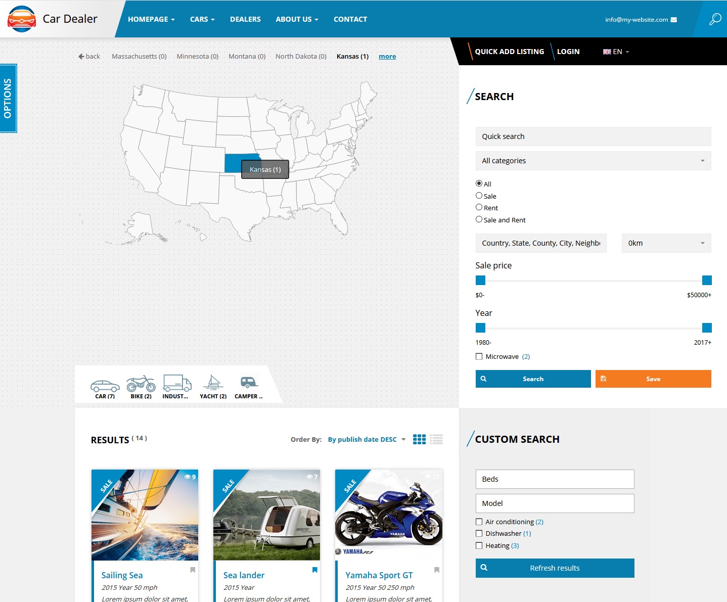 Car Dealer Listings Directory by sanljiljan CodeCanyon