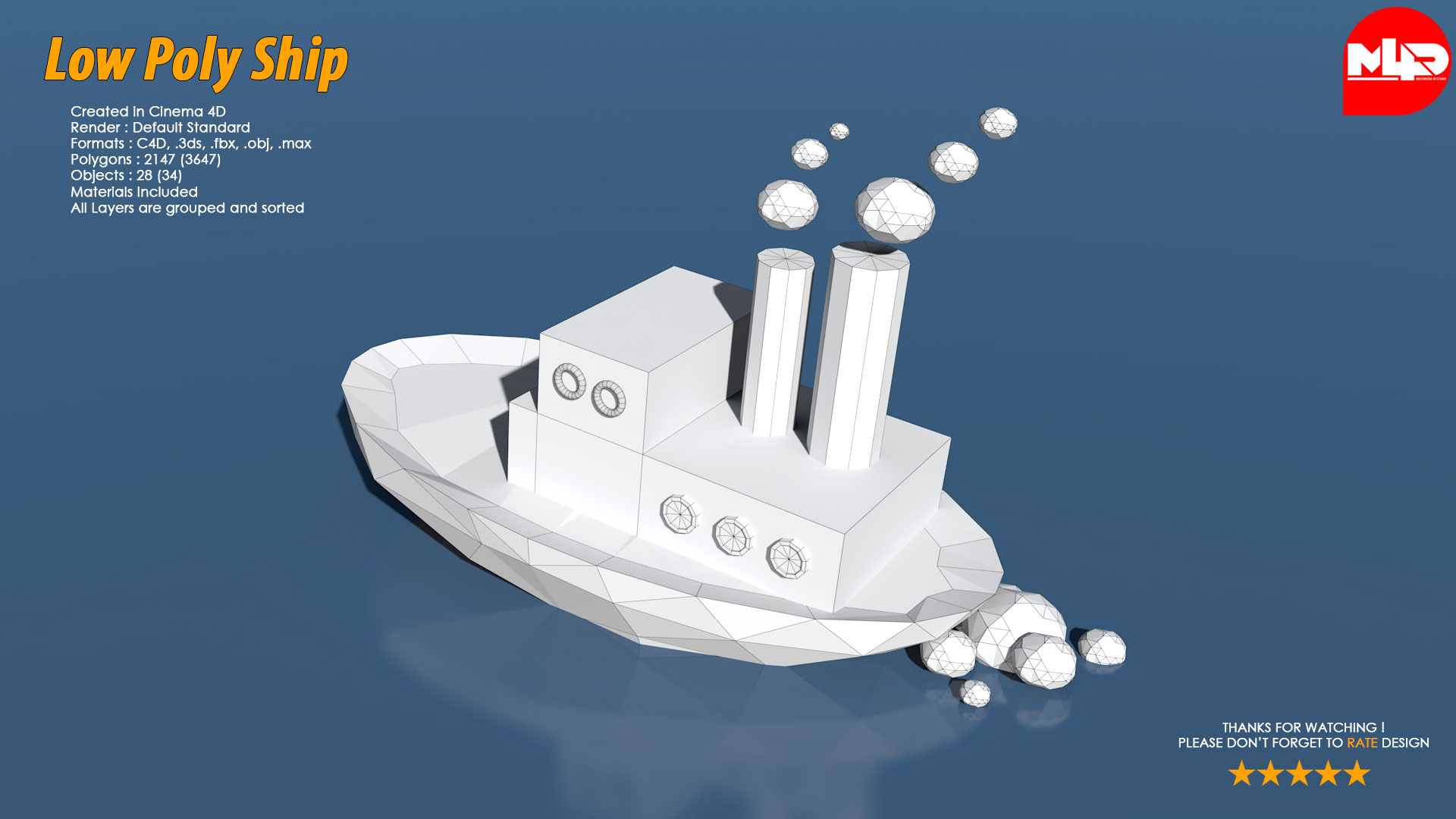 Low Poly Ship Pack By Multimedia4d 3docean