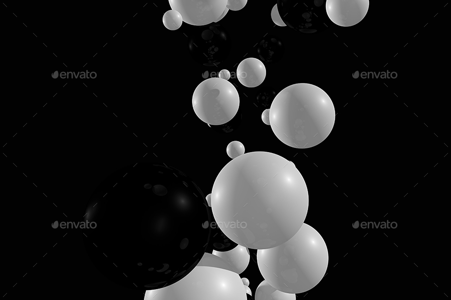 Black and White Balls Backgrounds by themefire GraphicRiver