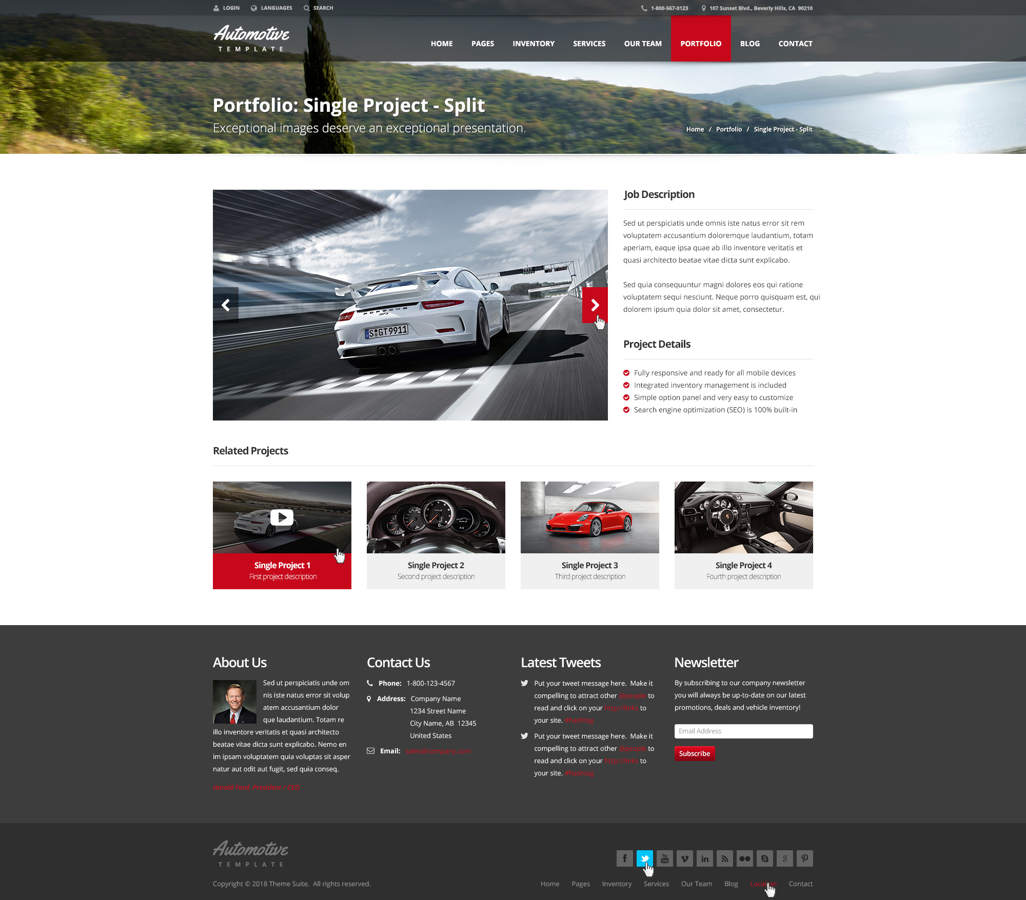 Automotive Car Dealership & Business HTML Template by themesuite