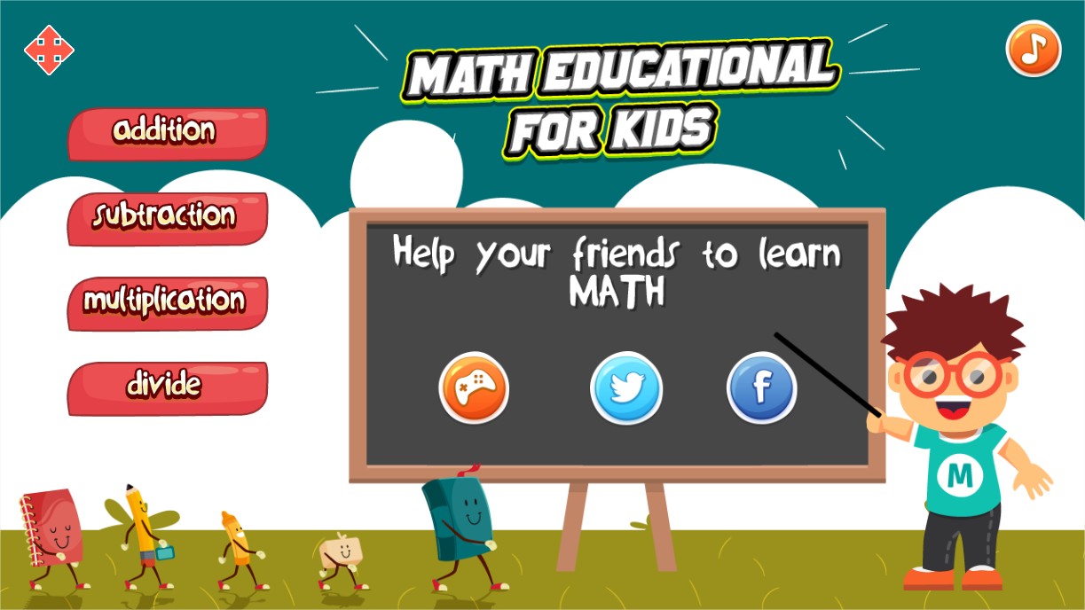 Math Education For Kids HTML5 Game  & Mobile + AdMob (CAPX, C3p