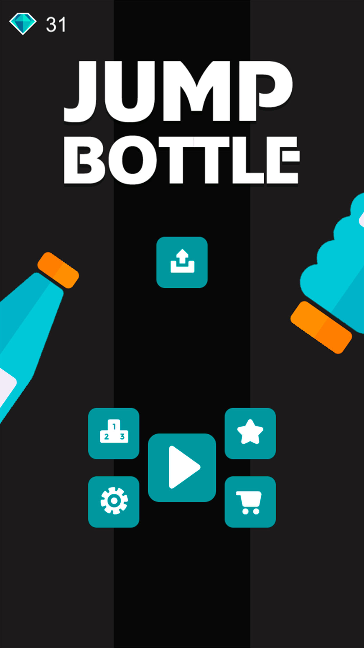 Jump Bottle Flip HTML5 Game + Mobile Version! (Construct2 CAPX) by