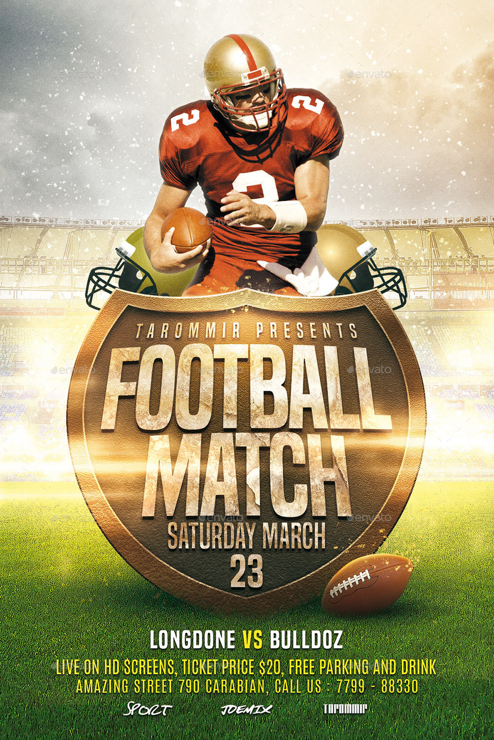 Football Match Flyer by tarommir GraphicRiver
