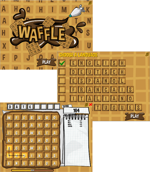Waffle HTML5 Word Game by codethislab CodeCanyon
