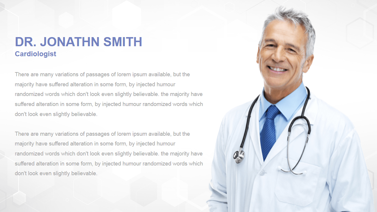 Medical Center Profile PowerPoint Presentation Template Designs