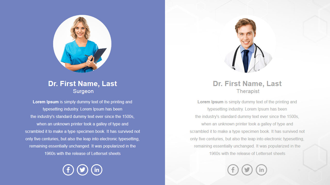 Medical Center Profile PowerPoint Presentation Template Designs