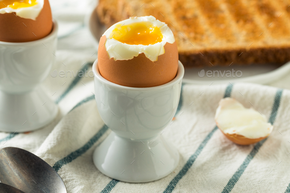 Homemade Soft Boiled Egg in a Cup Stock Photo by bhofack2 PhotoDune