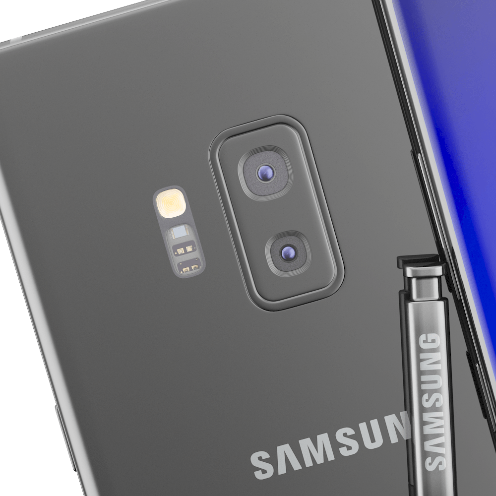 Samsung Galaxy Note 9 Black Concept by madMIX_X 3DOcean