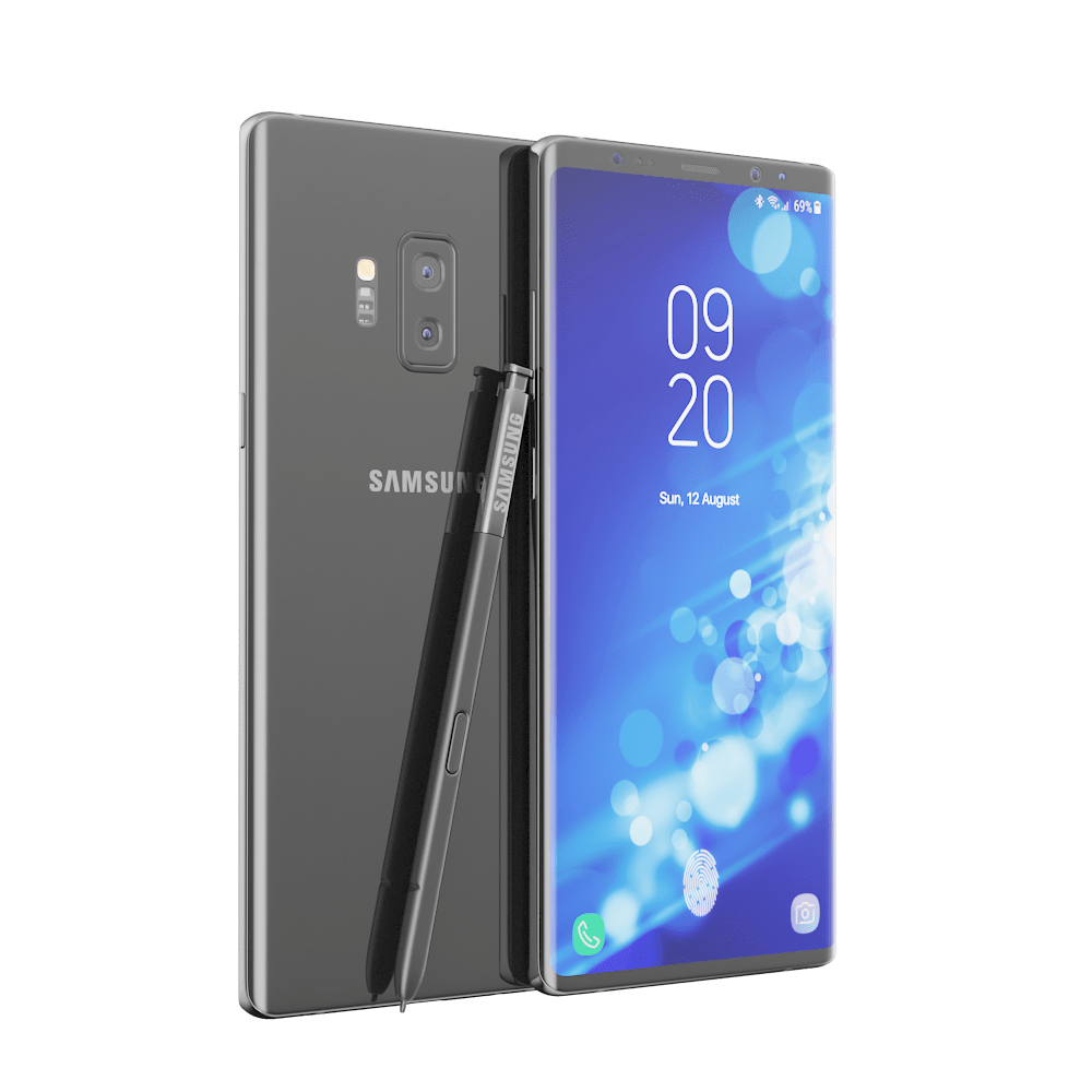 Samsung Galaxy Note 9 Black Concept by madMIX_X 3DOcean