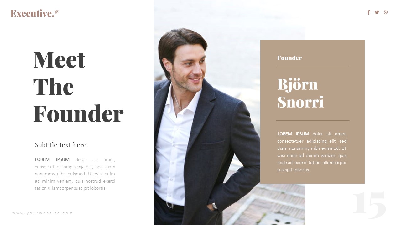 Executive Real Estate Presentation Template, Presentation Templates