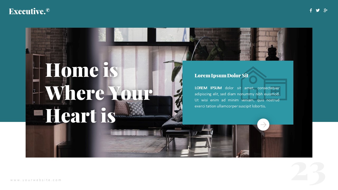 Executive Real Estate Presentation Template, Presentation Templates