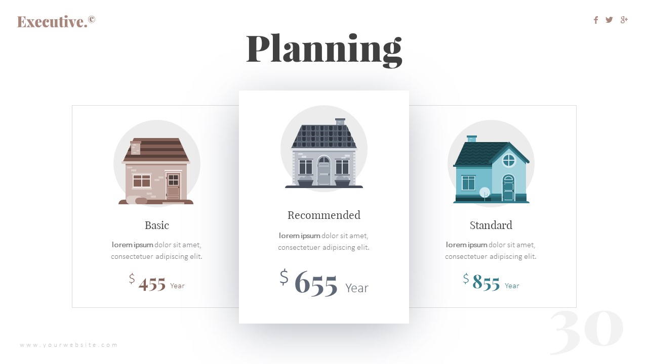 Executive Real Estate Presentation Template, Presentation Templates