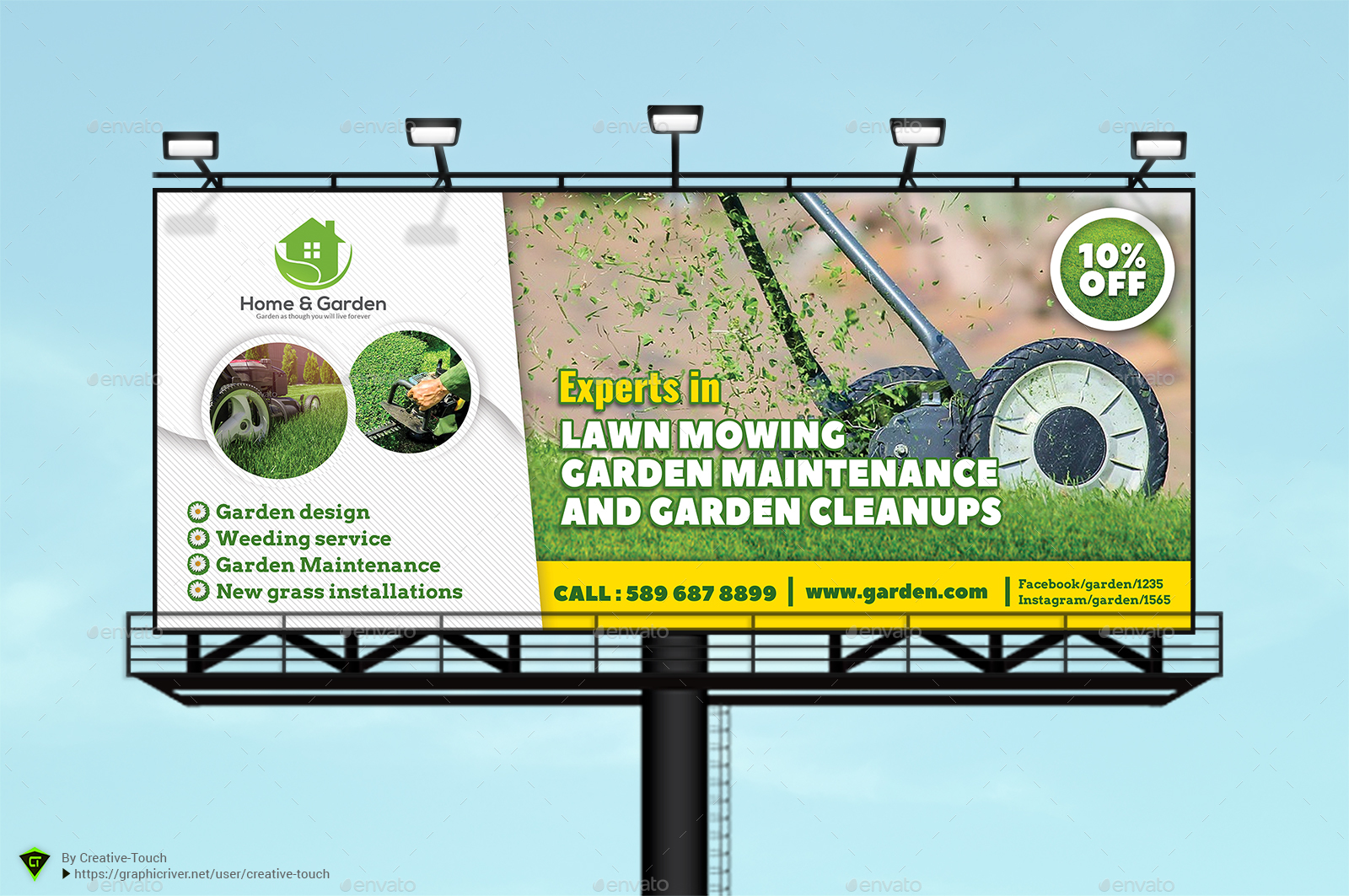Garden Landscape Advertising Bundle Vol.1 by Nurul_Abser GraphicRiver