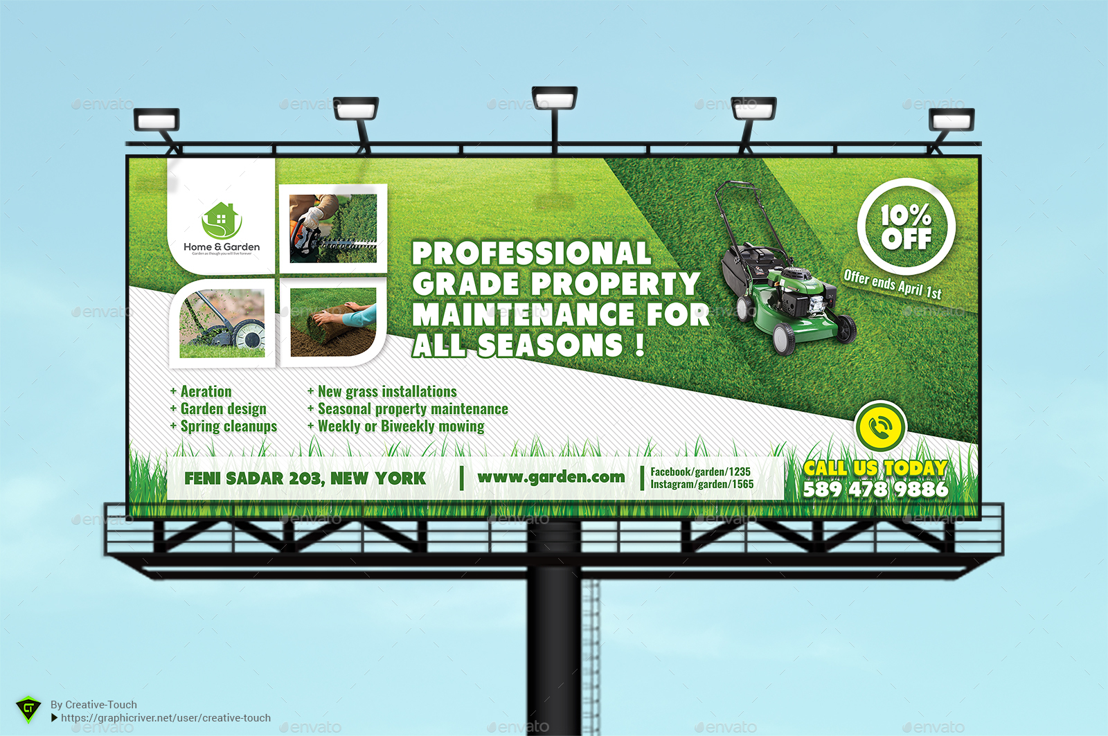 Garden Landscape Advertising Bundle Vol.2 by Nurul_Abser GraphicRiver