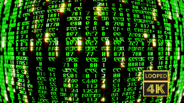 Matrix Code Based on Symbols by vitacop VideoHive