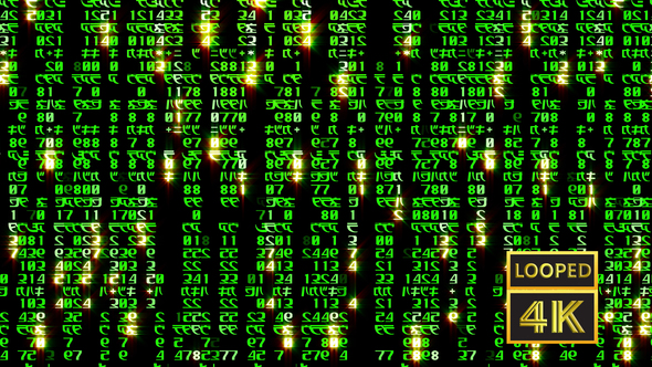 Matrix Code Based on Symbols by vitacop VideoHive