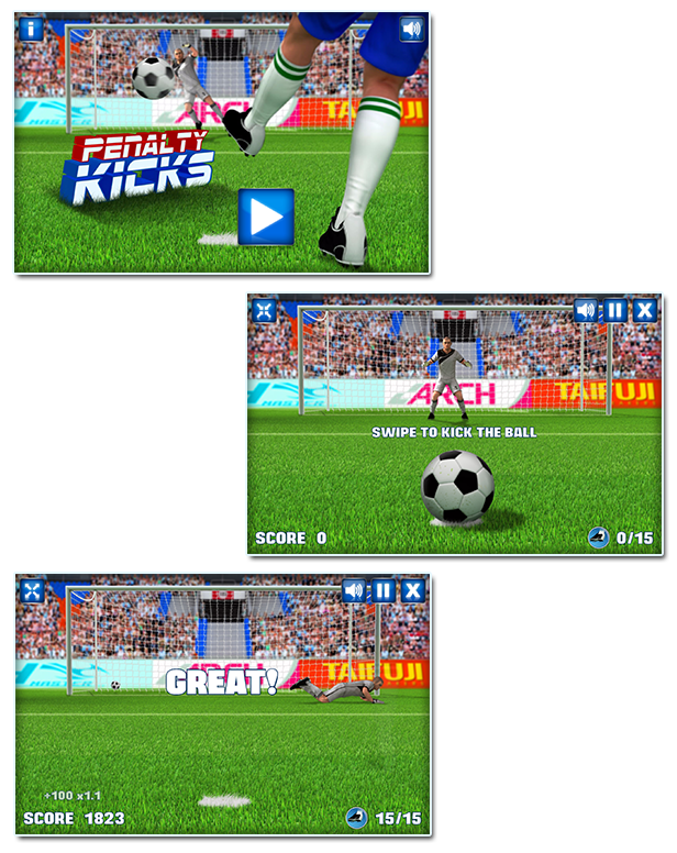 Penalty Kicks HTML5 Sport Game by codethislab CodeCanyon