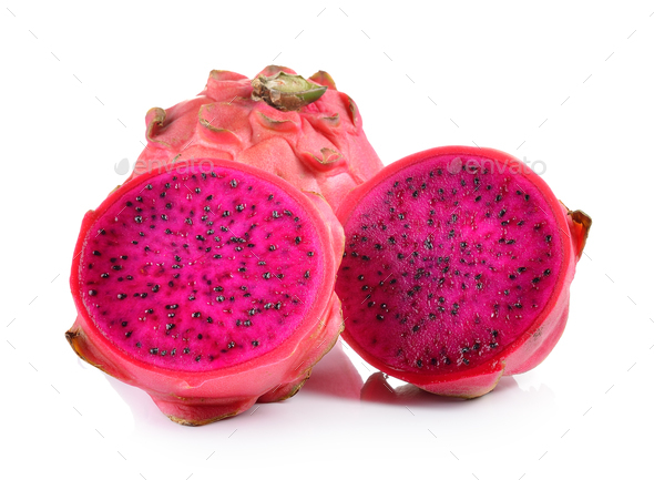 red dragon fruit on white background Stock Photo by sommai PhotoDune