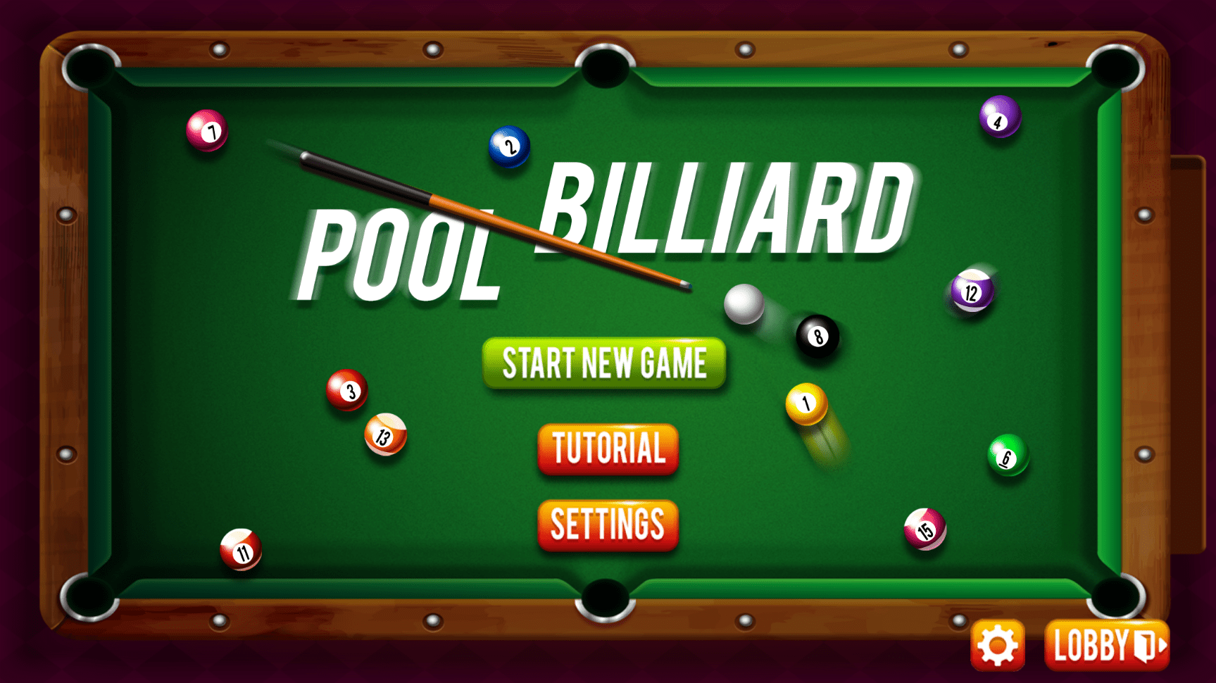 8 Ball Pool Billiards HTML5 Sports Game by dexterfly CodeCanyon
