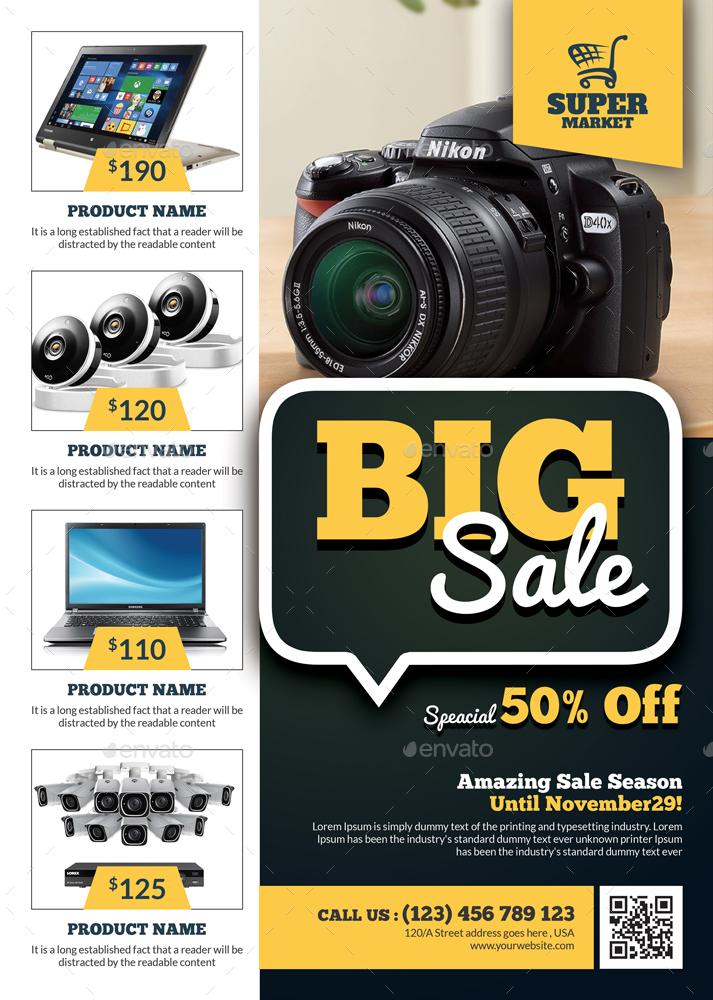 Big Sale Flyer, Print Templates GraphicRiver