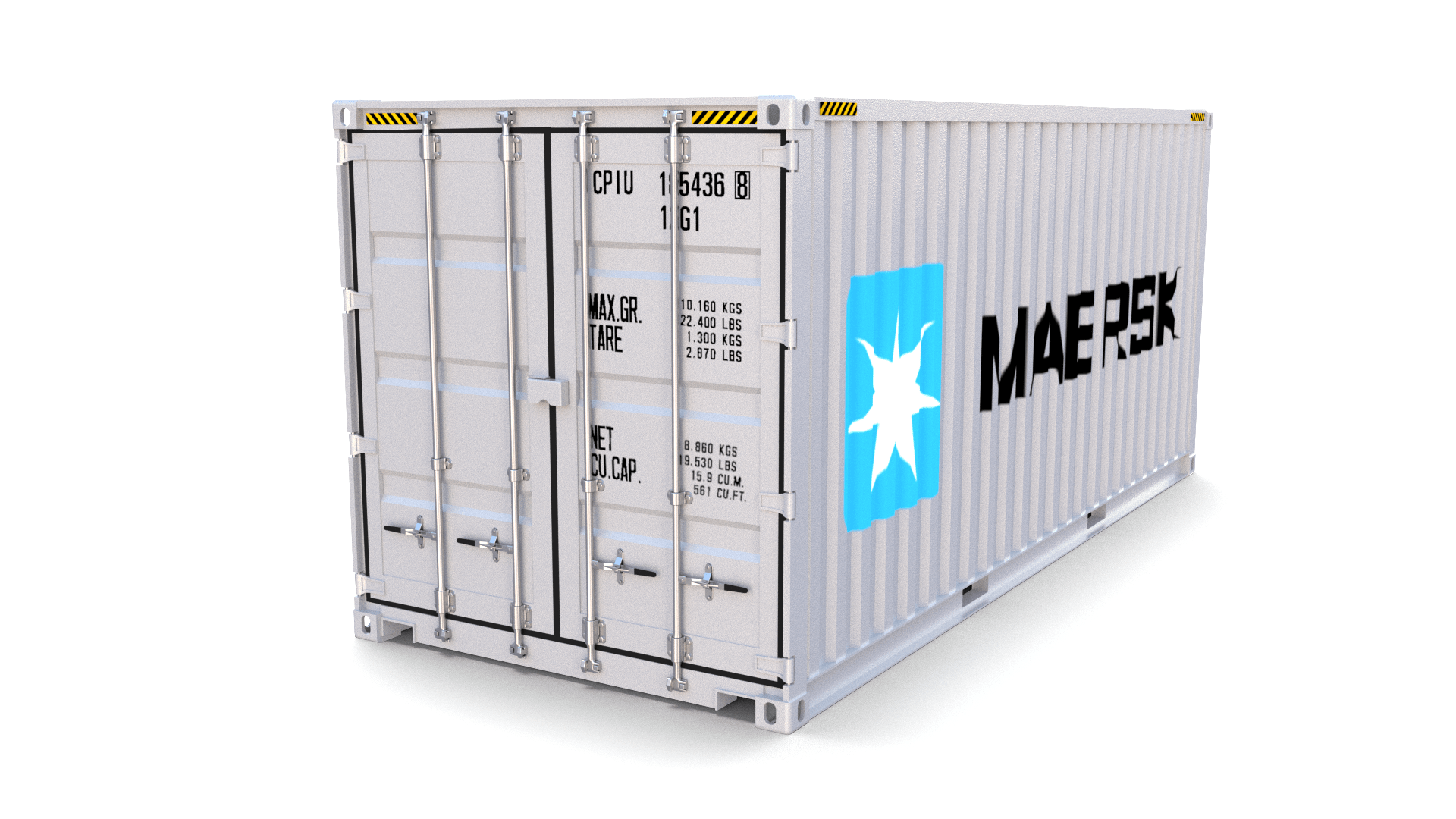 20ft Shipping Container Maersk by dragosburian 3DOcean