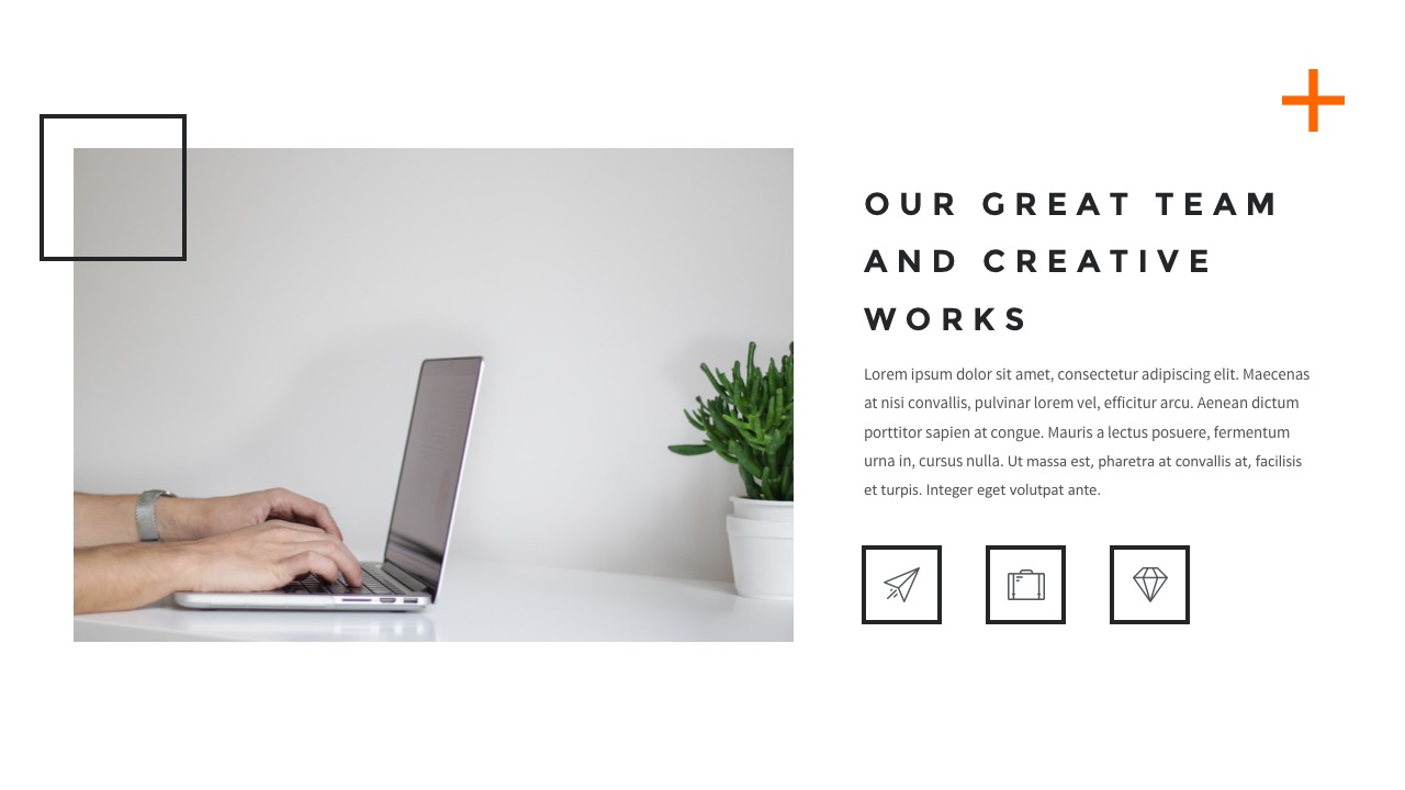 React Minimal Google Slides Template, Presentation Templates
