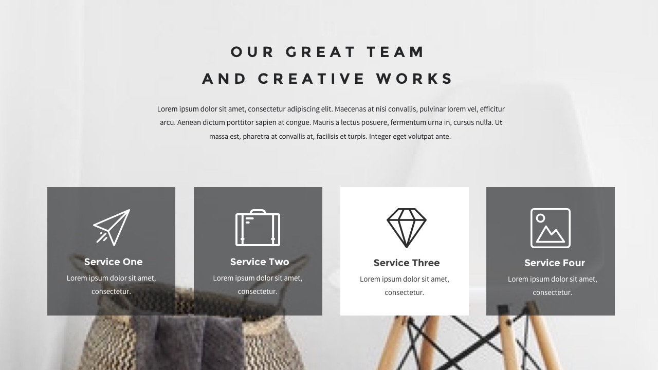 React Minimal Google Slides Template, Presentation Templates