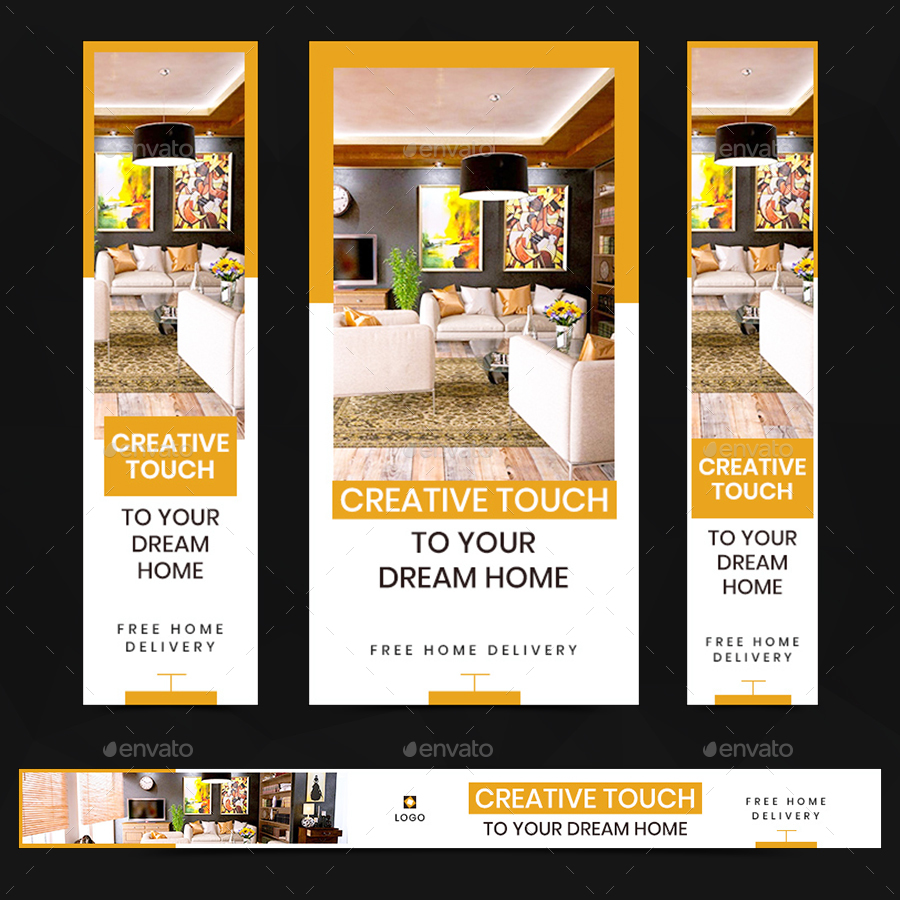 Interior Design  Banner Set by Hyov GraphicRiver