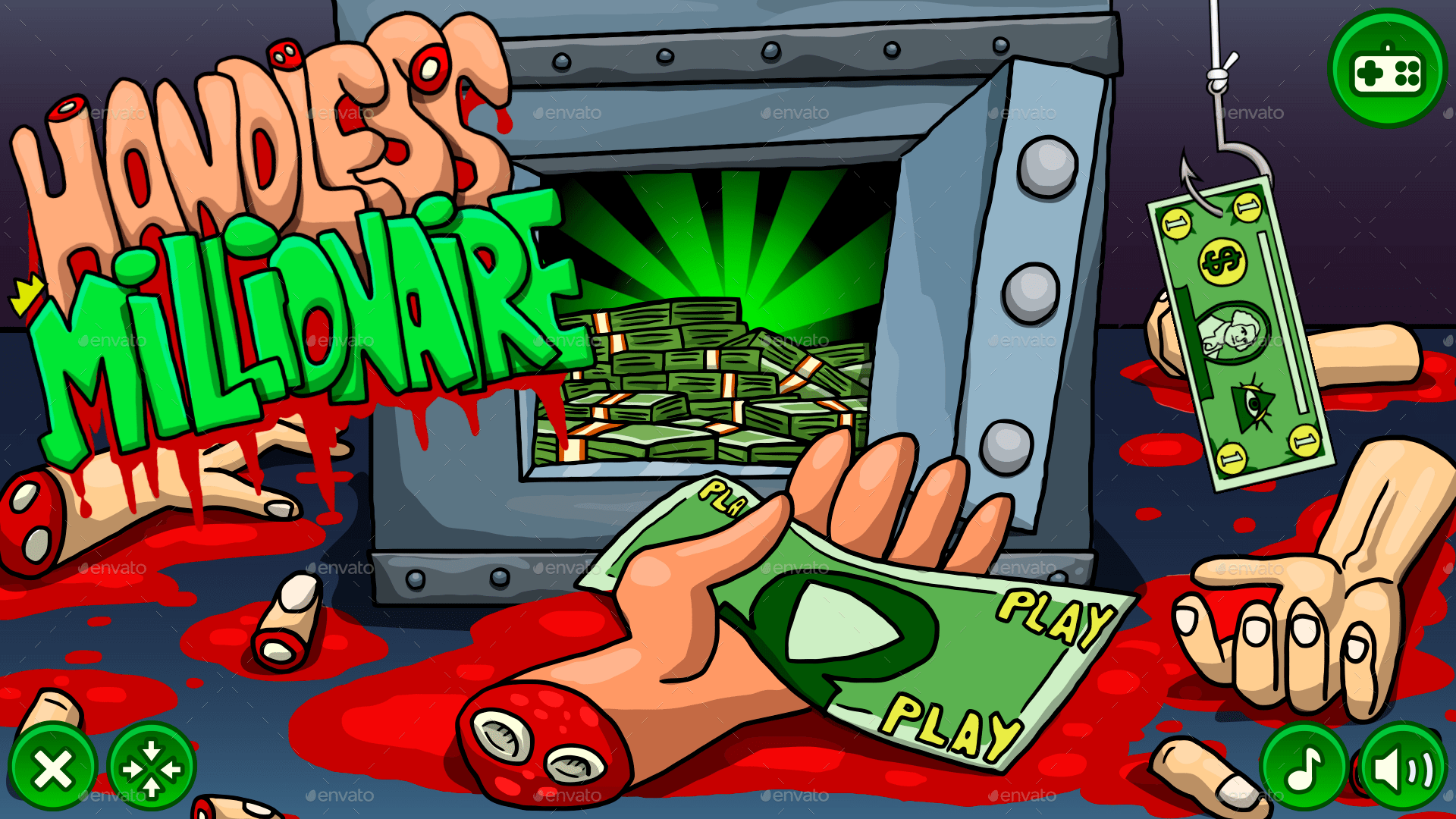 Game Assets for Handless Millionaire, Game Assets GraphicRiver