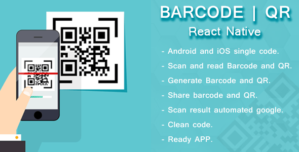 React native barcode and QR scanner and generator Codemarket