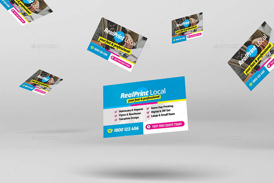 Print Shop Business Card, Print Templates GraphicRiver