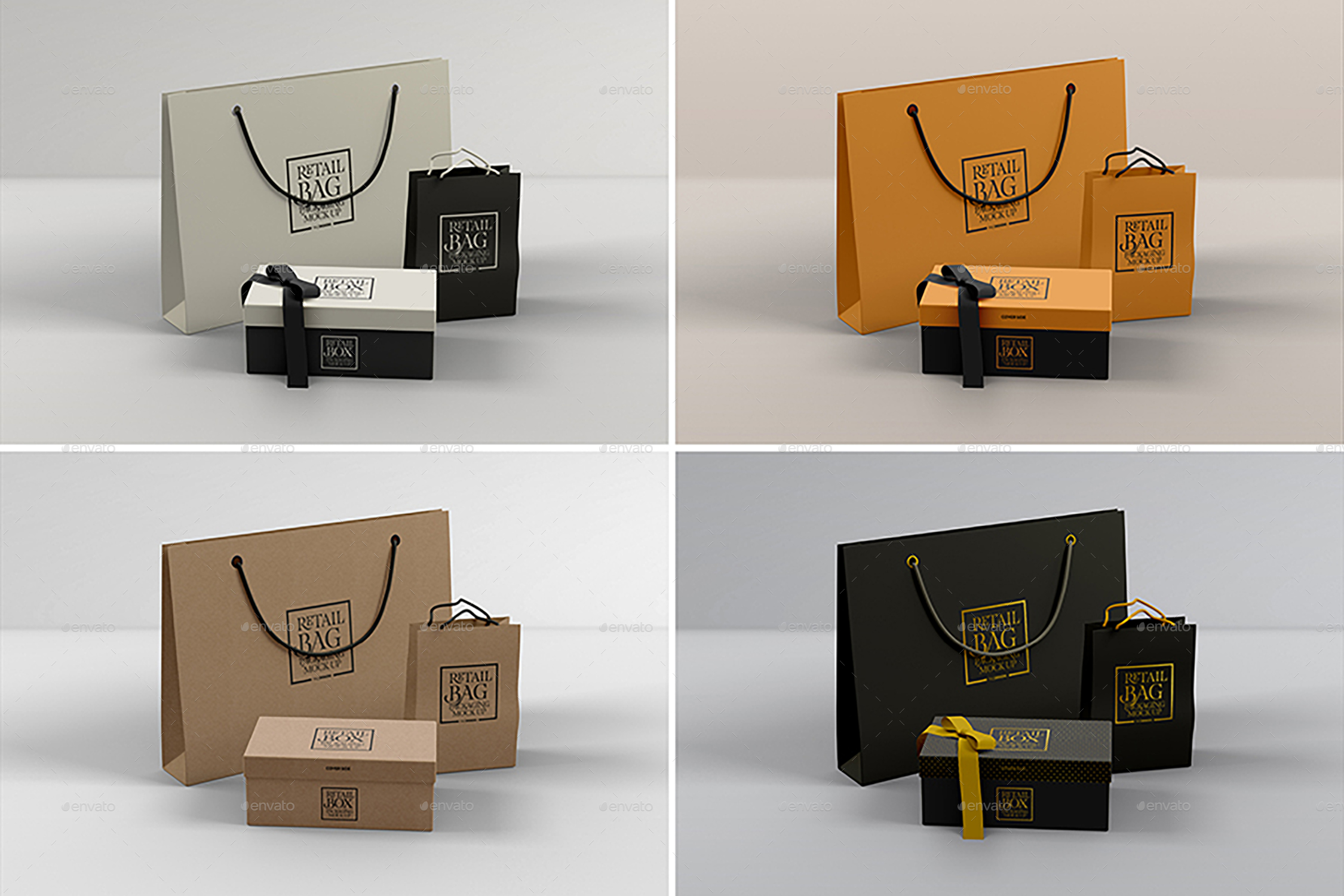 Retail Boxes Vol.2 Bag & Box Packaging Mock Ups, Graphics GraphicRiver