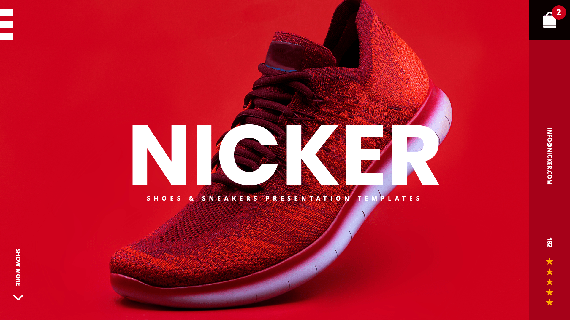 Nicker Shoes & Sneakers Google Slides Template, Presentation Templates