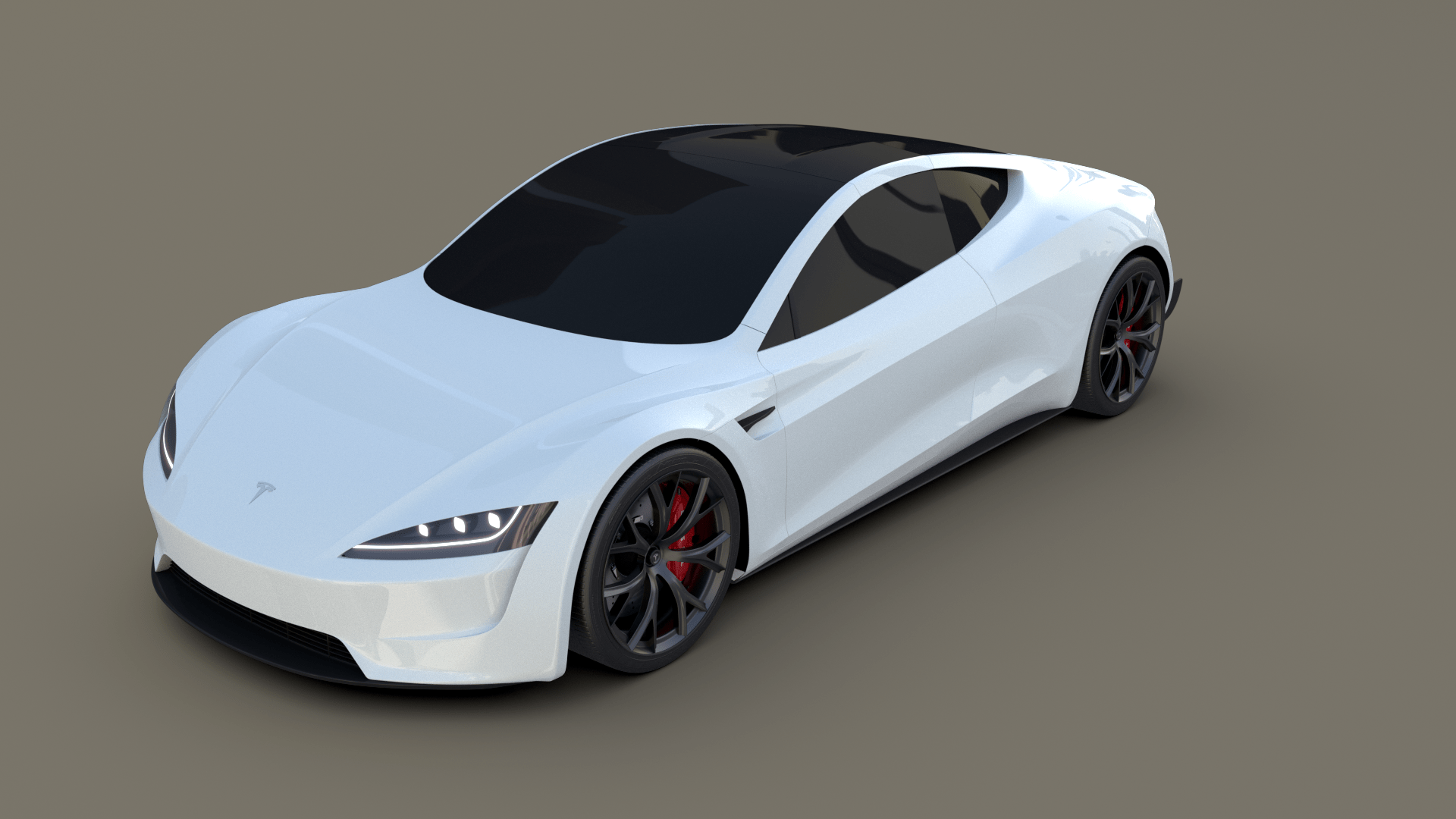 Tesla Roadster White By Dragosburian | 3Docean