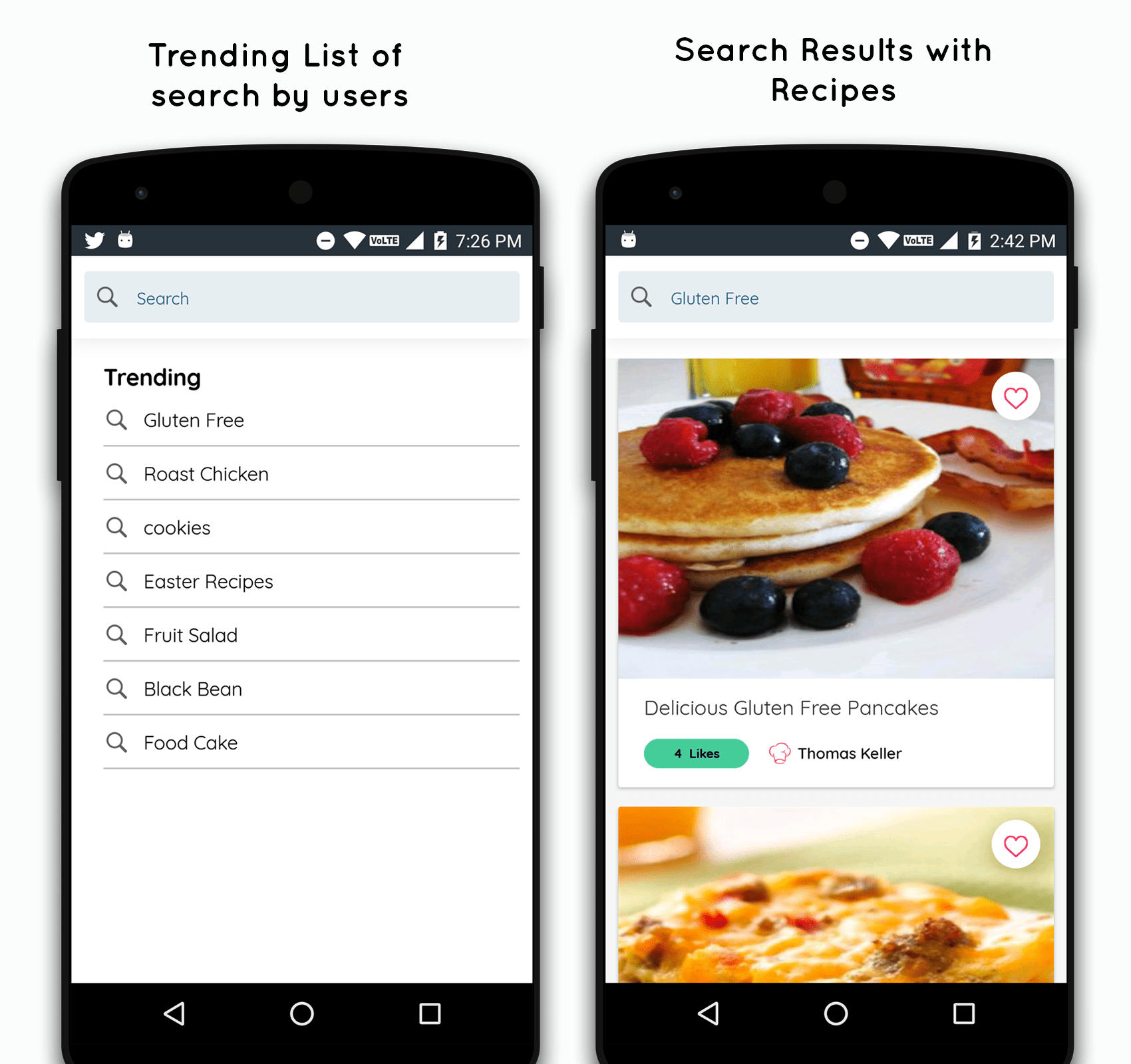 Food Recipe android app with add recipe by chef by FreakTemplate
