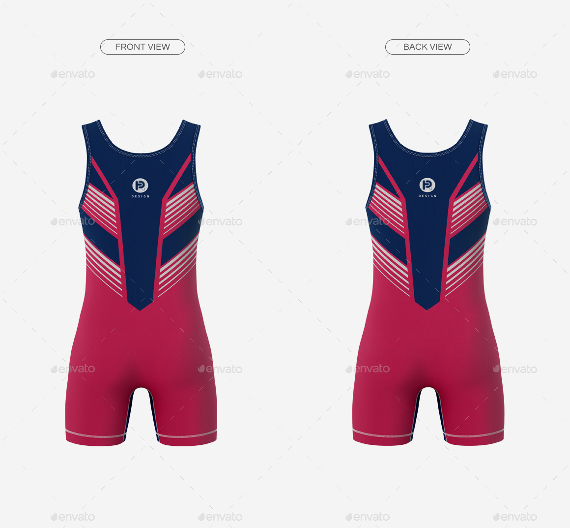 Men’s Wrestling Singlet Mockup, Graphics GraphicRiver