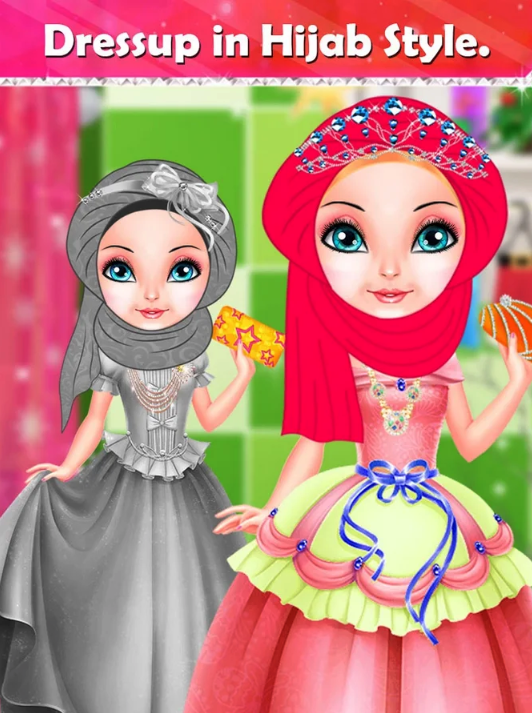 Hijab Princess Salon + Spa + Makeover + DressUp Game For