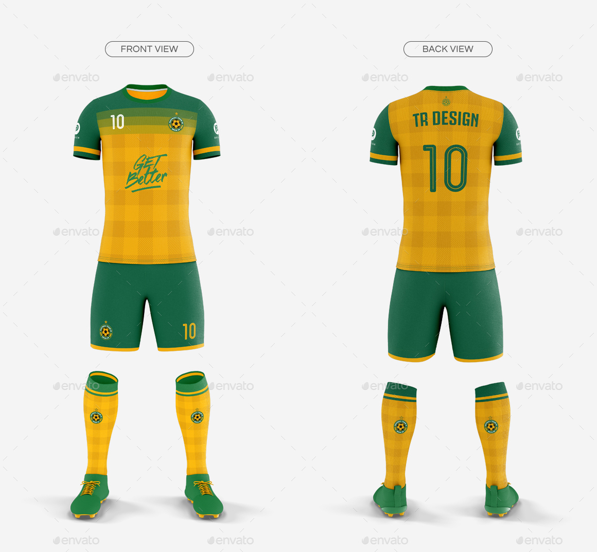 Men’s Full Soccer Team Kit Mockup V2, Graphics GraphicRiver