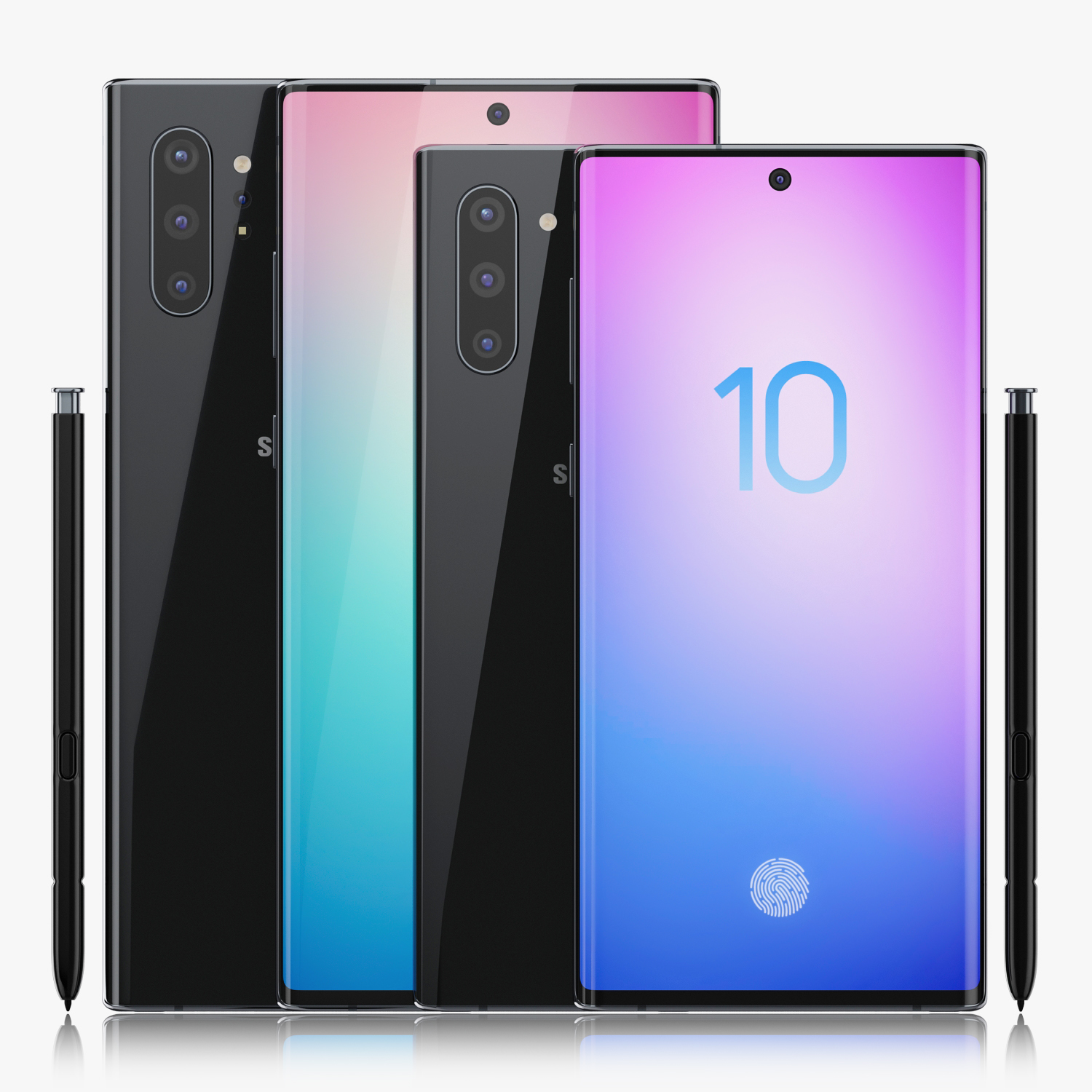 Samsung Galaxy Note 10 and Note 10 Plus All colors by