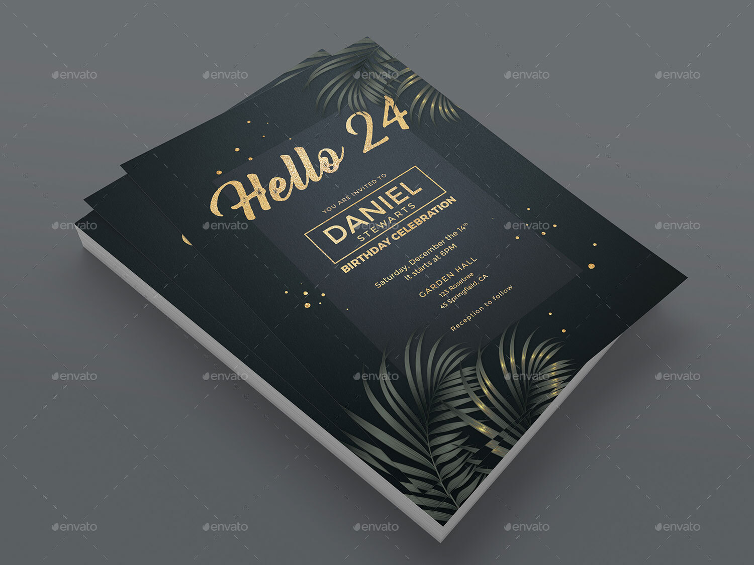 Exclusive Birthday Invitation by corrella GraphicRiver