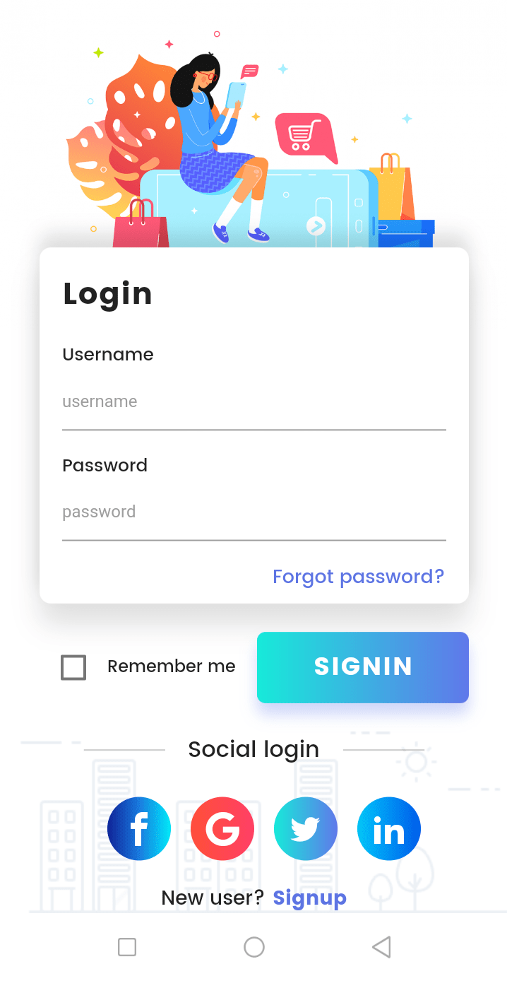Flutter Beautiful Login Screen UI by tevfik1 CodeCanyon