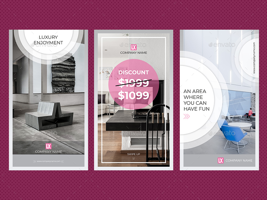 Furniture Instagram Stories V2 by mirucreative GraphicRiver