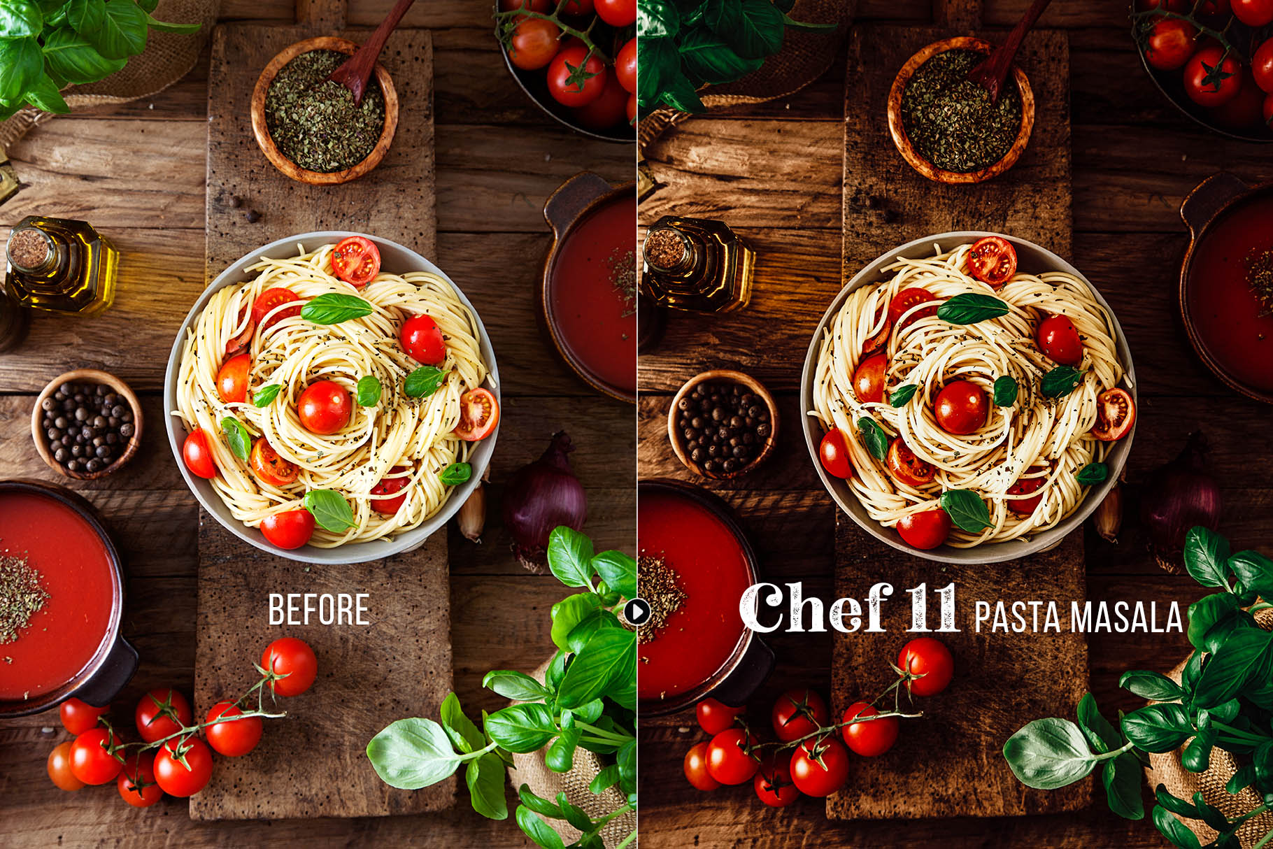 Chef 50 Food Presets for Lightroom & by Presetrain