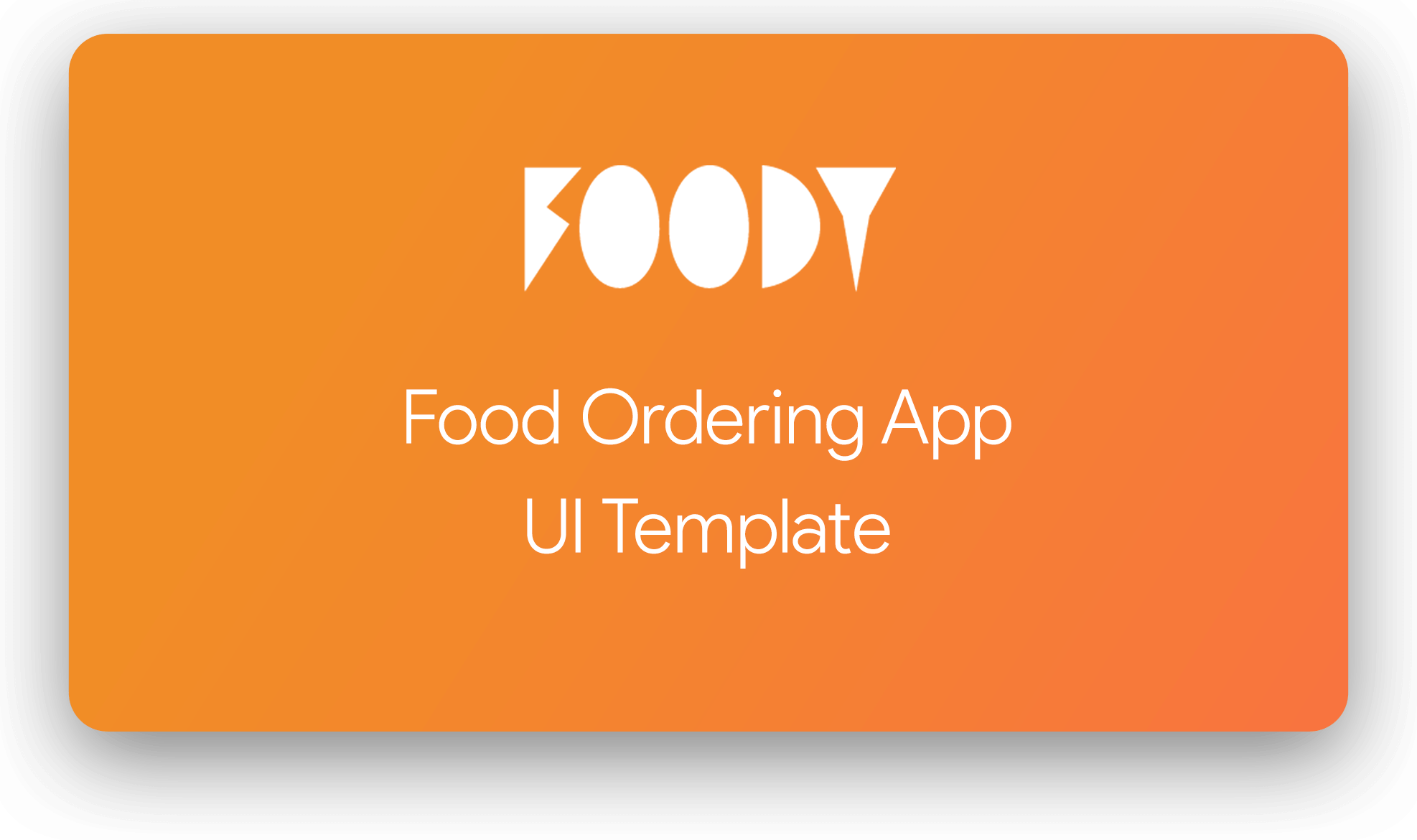 Foody Food Ordering App Template Adobe XD by cqdev CodeCanyon