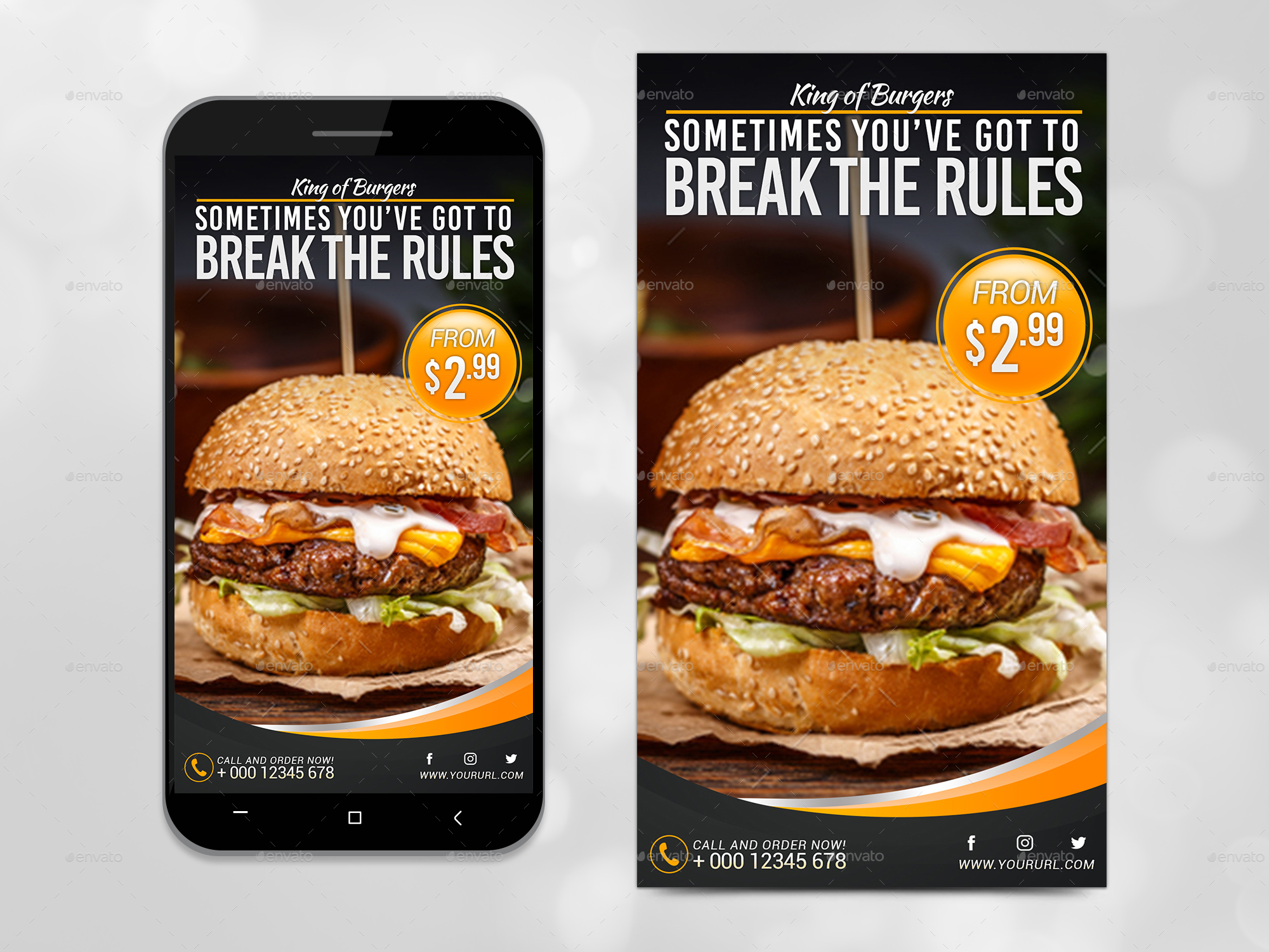 Instagram Food Restaurant Stories by BeatusGraphics GraphicRiver