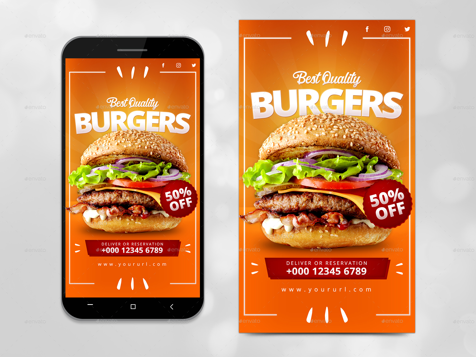 Instagram Food Restaurant Stories by BeatusGraphics GraphicRiver