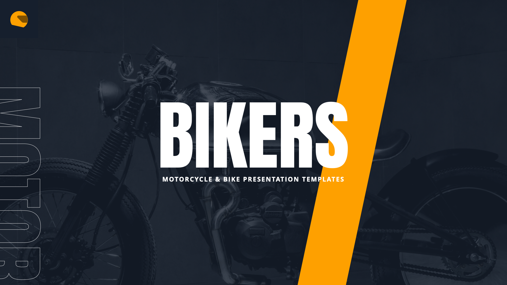 Bikers Motorcycle & Bike Powerpoint Template, Presentation Templates