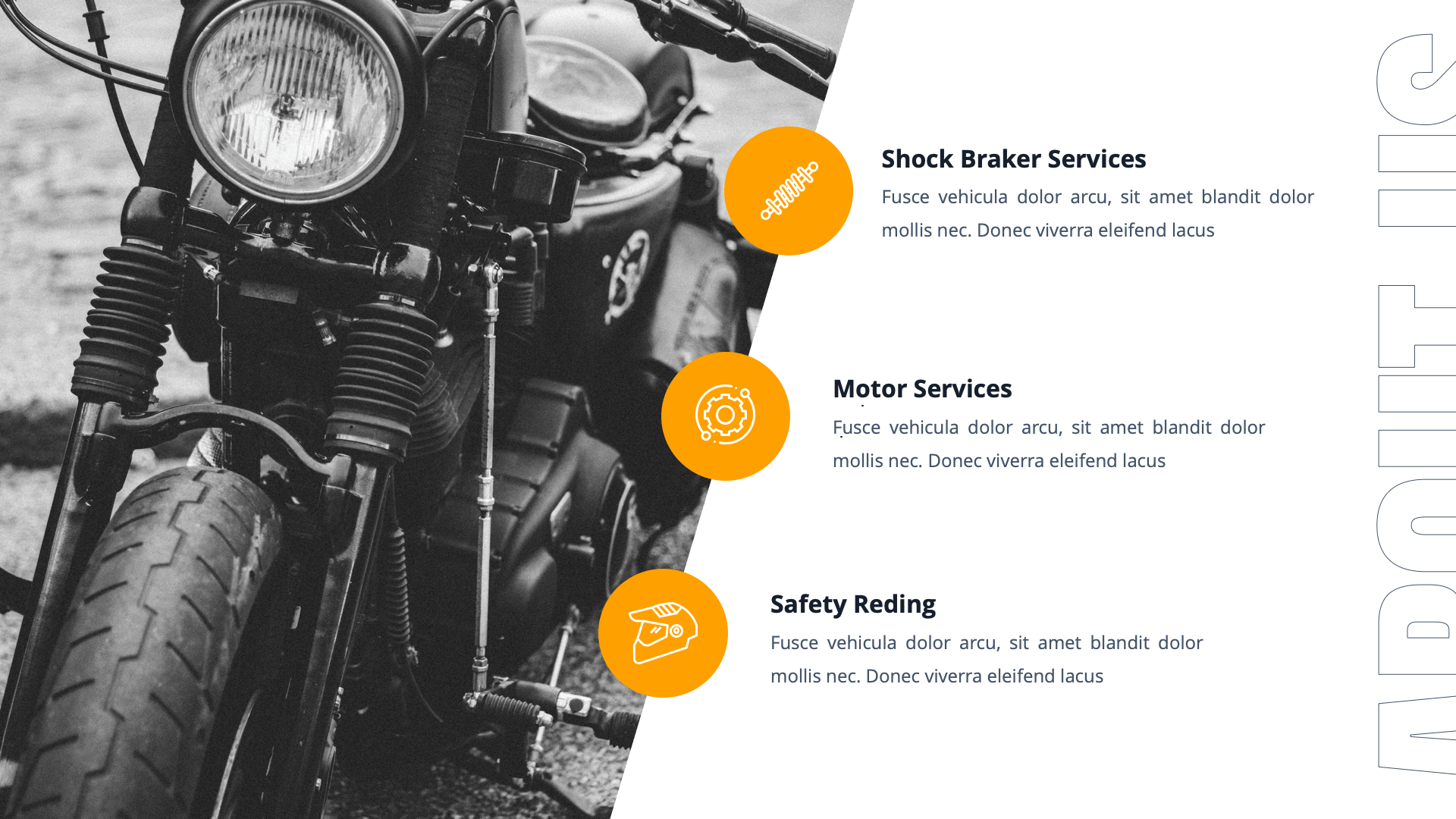 Bikers Motorcycle & Bike Powerpoint Template, Presentation Templates