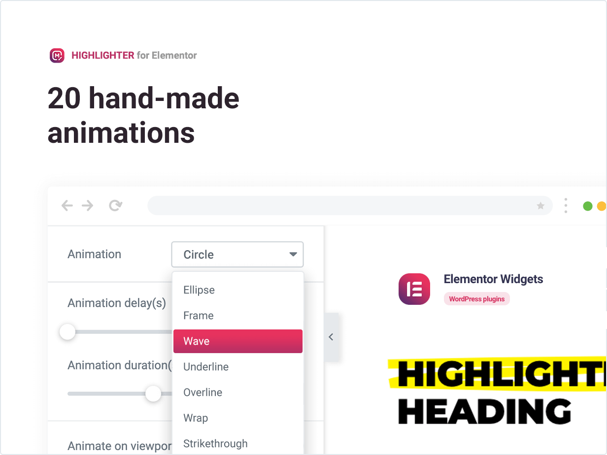 Highlighter Highlighted heading for Elementor by merkulove CodeCanyon