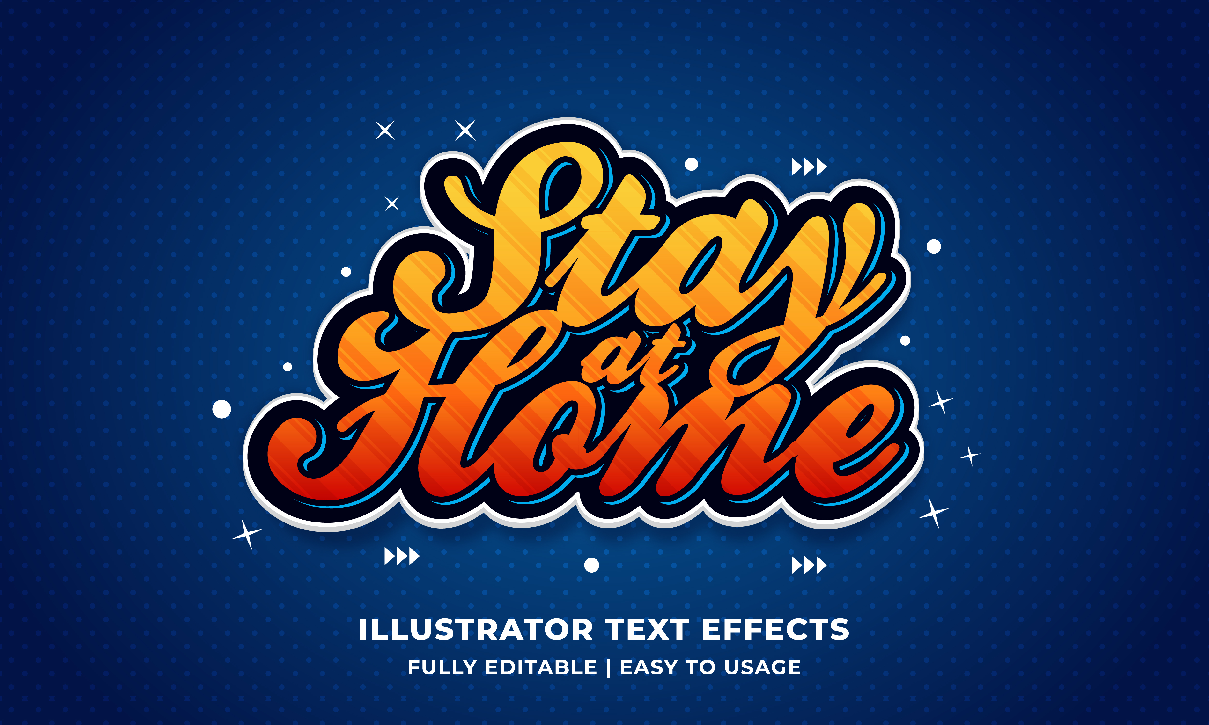 Sticker Text Effect for Illustrator, Addons GraphicRiver